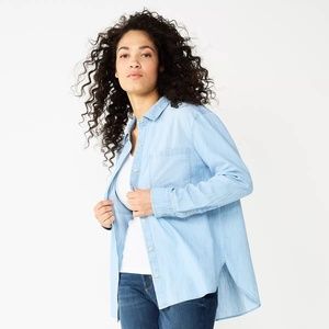 Sonoma Chambray shirt | Denim look | Women's plus size